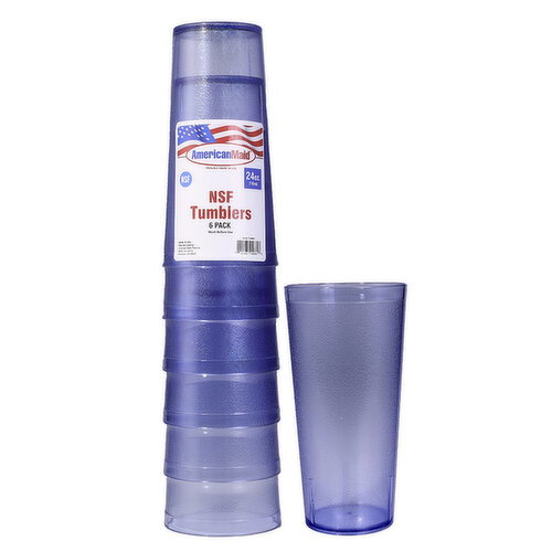 6 ct 24 oz Blue NSF Tumbler